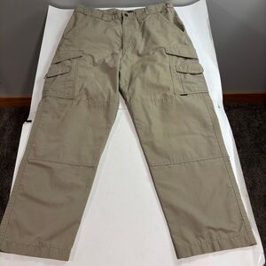 TRU-SPEC Men's Cargo Pants Size 34x30 Beige Tactical Polyester Blend